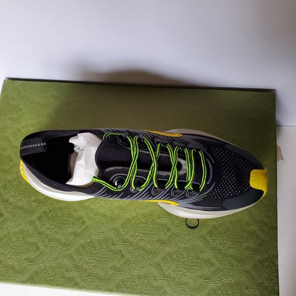 NIB Gucci Run technical knit fabric sneakers G 12.5 US 13 - Picture 7 of 11